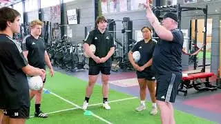 Line Out Throwing - 003 - Rugby Line Out Throwing Activity for changing length