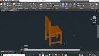 Make  Easily : Simple chair in autoCAD 3D| Auto CAD 3D | Part 1|