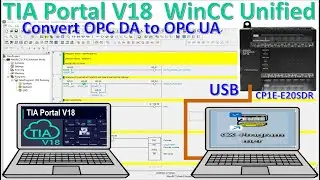PLC Omron CP1E connect with WinCC Unified V18|Convert from OPC DA to OPC UA guide