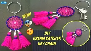 DIY DREAM CATCHER KEY CHAIN | HOW TO MAKE DREAM CATCHER WITHOUT FEATHERS | MINI DREAM CATCHER