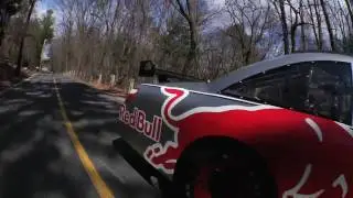 Rajon Rondo arrives at NBA playoff game in Red Bull car