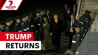 Trump arrives for historic second UK state visit | 7NEWS