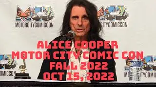 Alice Cooper Motor City Comic Con Fall 2022 Talks Detroit Lions, Heavy Metal Album