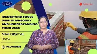 Identifying tools used in masonry and understanding their uses  | NIMI | DIGITAL | TELUGU |