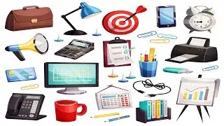Classroom objects | Office Accessories | Classroom objects in English | List of classroom objects