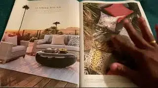 ASMR MAGAZINE FLIP // Z GALLERIE SUMMER EDITION PAGE FLIPPING, CLICKING, ETC... (WHISPERED)