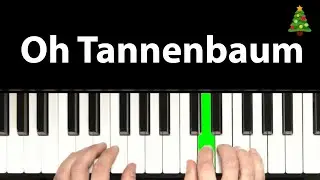 Klavier lernen: Oh Tannenbaum - sehr einfach (Schritt-für-Schritt)
