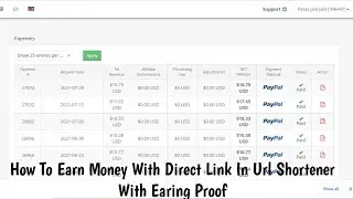 How To add Direct Link Ads In Url Shortener Website With Earing Proof