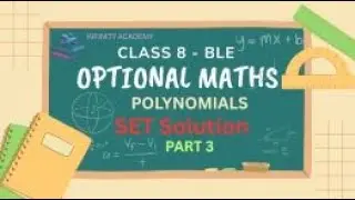 POLYNOMIALS / OPT.MATHS / CLAASS 8 / BLE Preperation