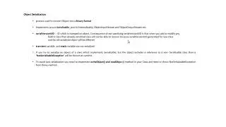 Serialization