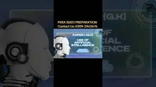 PERA SDEO Preparation | Use of AI - GK Paper#pera #sdeo #ppscpreparation #taz #foryoupage