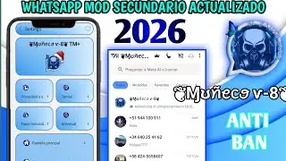nuevo WhatsApp MOD SECUNDARIO actualizado 2026 || Funciones TOP 🚀