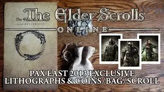 The Elder Scrolls Online PAX East 2013 Exclusive Limited Coins & Lithographs Unboxing & Review