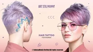 Undercut & Hair Tattoo for Woman