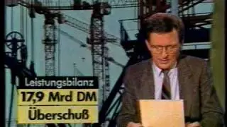 Tagesschau Jo Brauner vom 28.01.1985 mit Sendeschlu&szlig; Programmtafeln Testbild