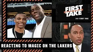 Stephen A. says Russell Westbrook was very wise not to challenge Magic Johnson | First Take