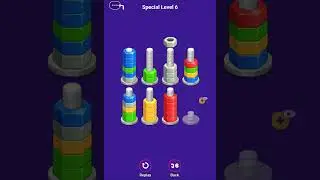 Satisfying screw 🪛 arranging game #satisfying #games #trending #screwmatch #braintest #shorts