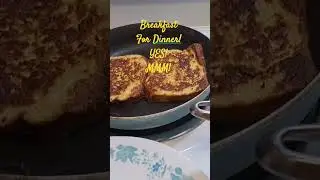 French Toast & Sausage! Breakfast For Dinner For 5 people! #breakfast #frenchtoast #trendingshorts