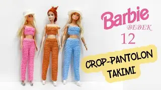 Barbie Bebek Kıyafet 12 - Crop Pantolon Takımı