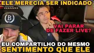 BAGUAL REAGIU O BISTECONE MUITO TRISTE POR NÃO TER SIDO INDICADO NA VOTAÇÃO DOS STREAMERS! DESABAFOU