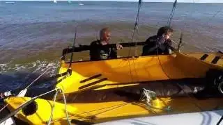 Headcam International 14 sailing at Sidmouth Sailing Club  20/07/2016.