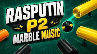 Rasputin P2 Marble Music | Boney M Song Magic Played with Colorful Marbles | Satisfying Music 