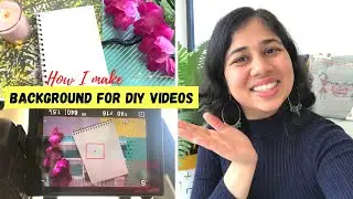 How I make Background for my DIY Videos I Easy way to make cute background for DIY & Craft videos