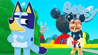 ¿Qué le PASO a MICKEY MOUSE en este MUNDO? | Las Aventuras de BLUEY en ROBLOX!
