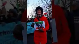 Germans protests in support of the Iranian people