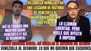 Villaroya DESTROZA en directo el relato del PP sobre Venezuela