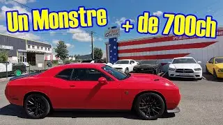 🚗 Dodge Challenger SRT Hellcat - Je Conduis un Monstre de plus de 700ch ! 😮😮😮