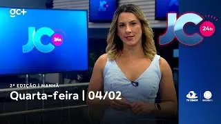 JC 24 horas | 2ª edição | Manhã | 04/02/2026 | Jornal da Cidade