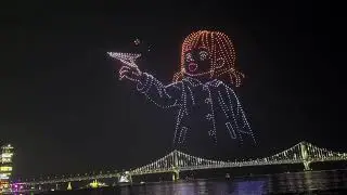 1/3/2026 New Year Best Lucky for the Year Marvelous Drone Show Gwangalli Beach Busan #2026 #drone