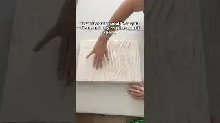 Sensory play with textured art | DIY modern home decor | creating 3D wall art, relaxing to watch.