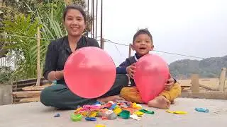 Play Outdoor fun | Happy Kids | Balloon familly | learn colour for kids @balloonfamily01 day 34