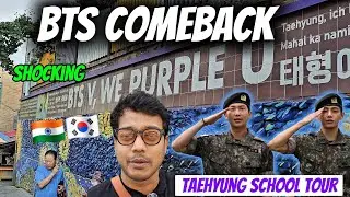 TRUTH ABOUT BTS COMEBACK? SHOCKING KIM TAEHYUNG SCHOOL TOUR 😱 | INDIANS BTS ARMY