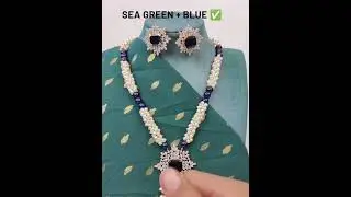 Confused What to Wear??? Check This Out!!#jewelry #colour#combos #trendingshorts #earrings #trend