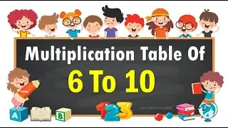Multiplication Table 6 to 10|Table Of 6 to 10|Maths Tables/Multiplication Tables/Times Table/Pahada