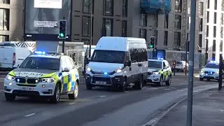 High Security Prisoner Convoy To Manchester Crown Court