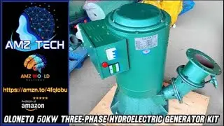 Describing OLONETO 50kw Three-phase Hydroelectric Generator Kit, Amazon