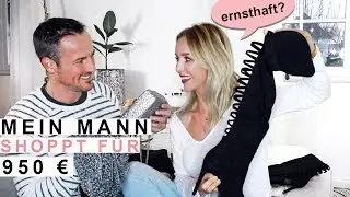 Mein MANN kauft für mich ein!!! WEIHNACHTSOUTFIT | Fashion HAUL + Unboxing + Try on