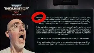 Inquisitor Martyr - Offline Mode!