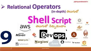 relational Operators in shellscript| Shellscript తెలుగులో|  DevOps2024| DevOps తెలుగులో|AWS తెలుగులో