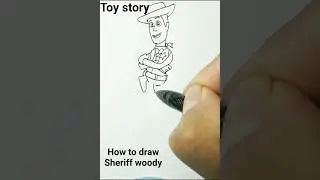 How to draw sheriff woody from toy story #drawing #toystory  #drawing