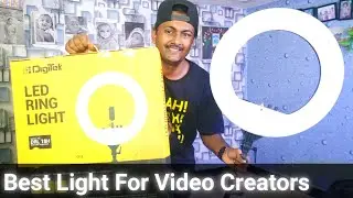 Best Light For YouTube Videos 😱 | Digitek DRL 18H C LED Ring Light Unboxing and Review 2023