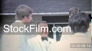 1968: Dad being cool around the groomsmen before the wedding. FLINT, MICHIGAN