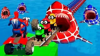 الرجل العنكبوت انقاذ باتمان Spider-Man Rescue batman vs iron man vs venom funny Game GTA 5 superhero