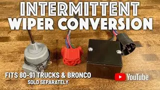 Intermittent wiper conversion for 1980-91 Trucks and Broncos.