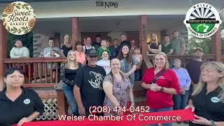 The Weiser Chamber held a Ribbon Cutting to celebrate the Grand Opening of Sweet Roots Bakery