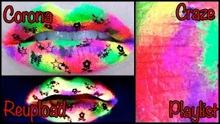 Neon UV Splotched Lip Art Tutorial ReUpload